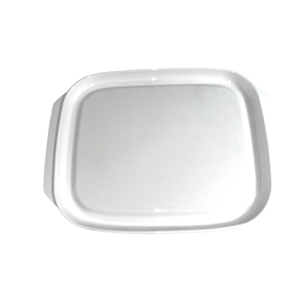 Litton Micro-Browner Vintage White Ceramic Microwave Browning Dish 14.5x11 Rect